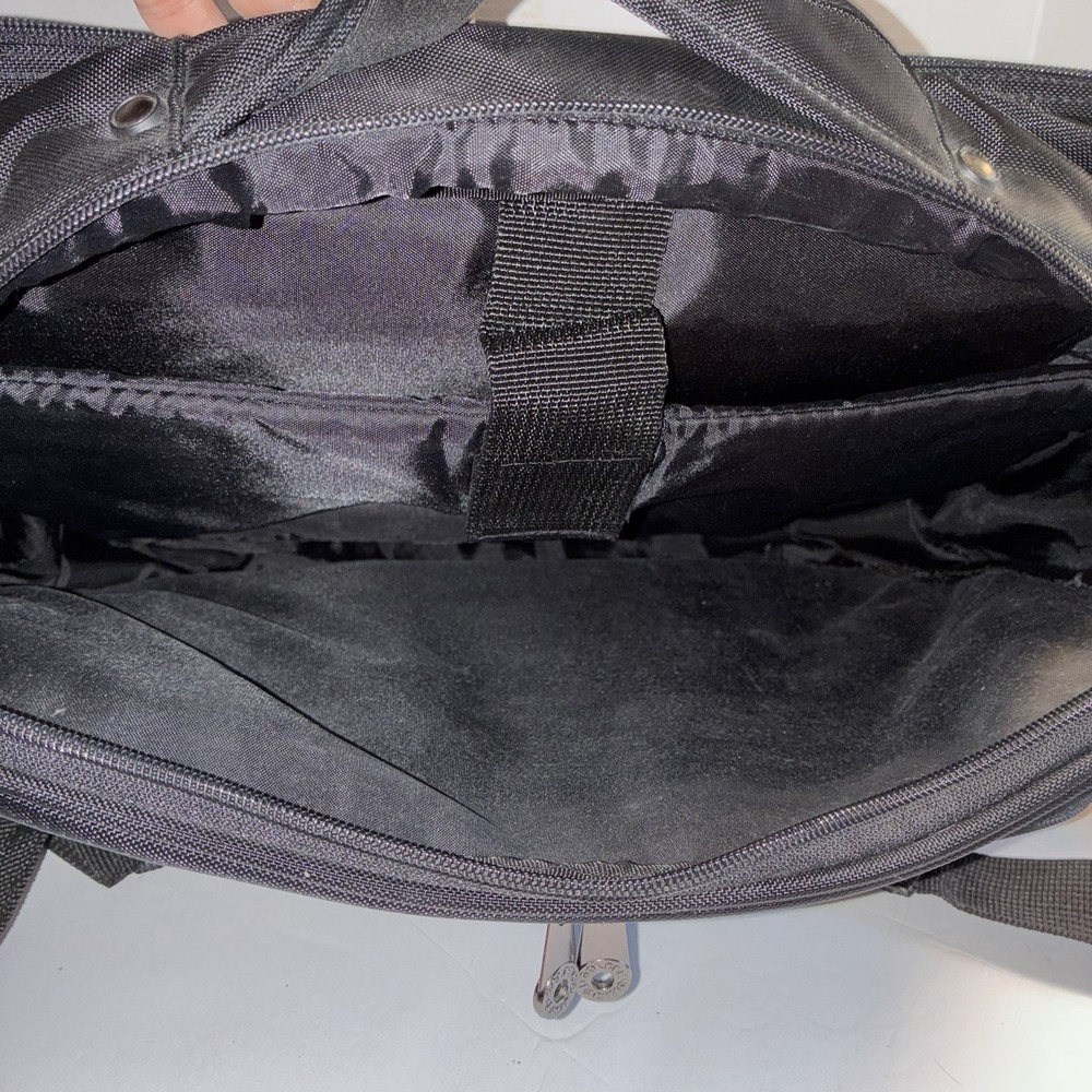 Vintage Black Nylon IBM Laptop Briefcase Messenger Bag - Picture 10 of 14